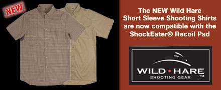 WildHareShootingShirts -ShockEater Recoil Pad